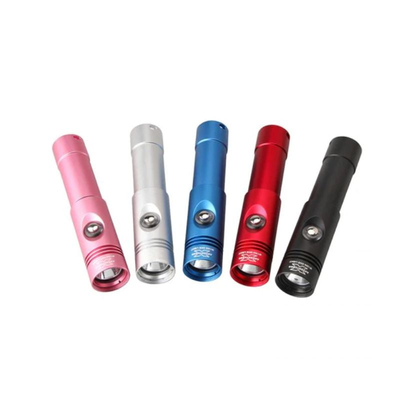 Scuba Diving Torch X Adventurer M1500 in Pink, Silver, Blue, Red and Black