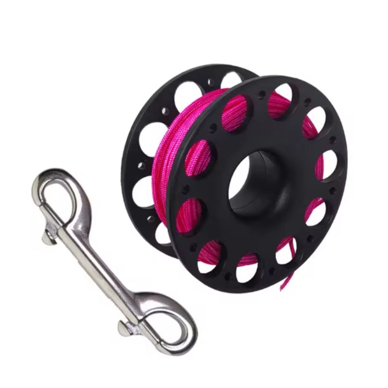 30m Finger Spool for Scuba Diving SMB in Pink