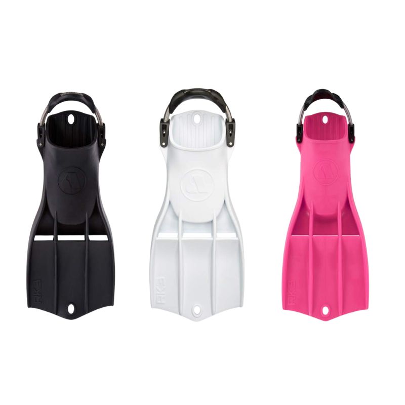 Apeks RK3 Scuba Diving Open Heel Fin in Black, White and Pink