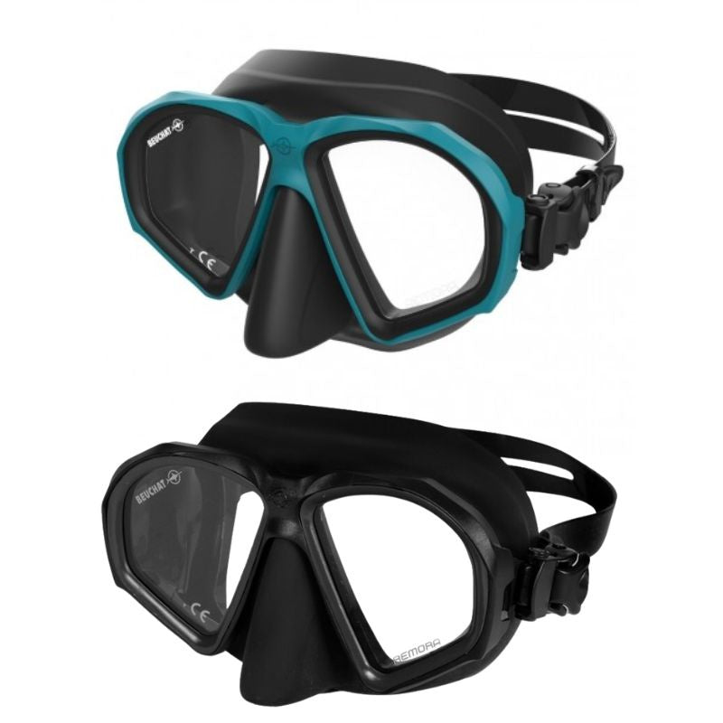 Beuchat Remora Freediving Mask in Atoll blue and black