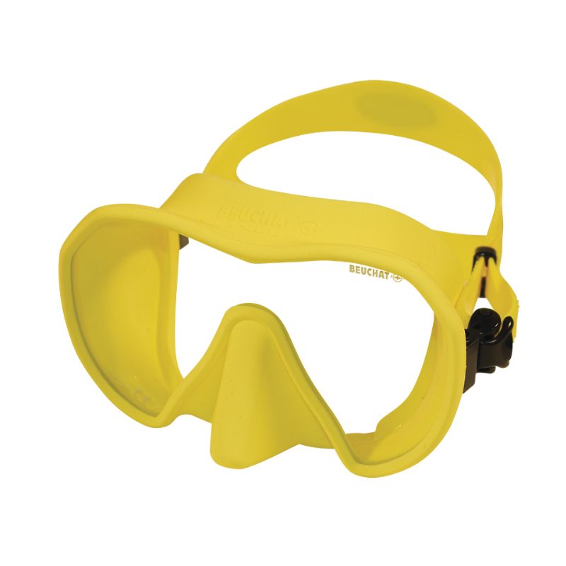 Beuchat Maxlux Scuba and Freediving Mask in yellow