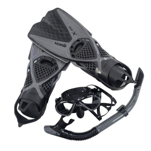 Mares Mask Snorkel and Fin set in grey