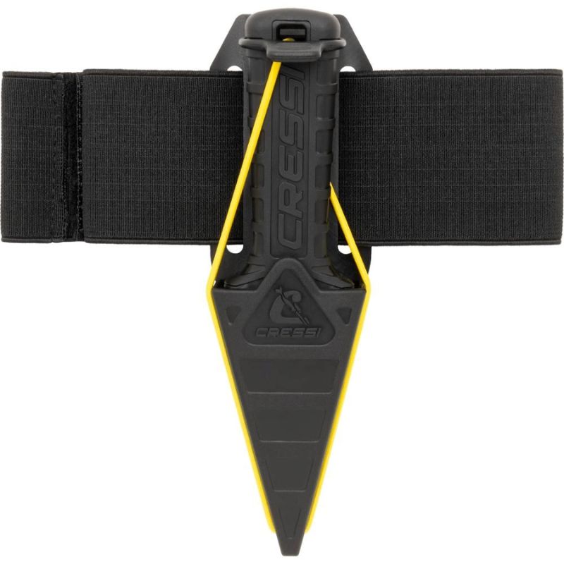 Cressi Mamba Teflong spearfishing knife in sheath