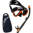 Cressi Ranger Mask with Tao Snorkel in Black and Orange with Carry bag included