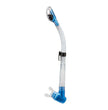 Cressi dry snorkel blue and clear tube