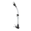Cressi dry snorkel graphite and clear tube