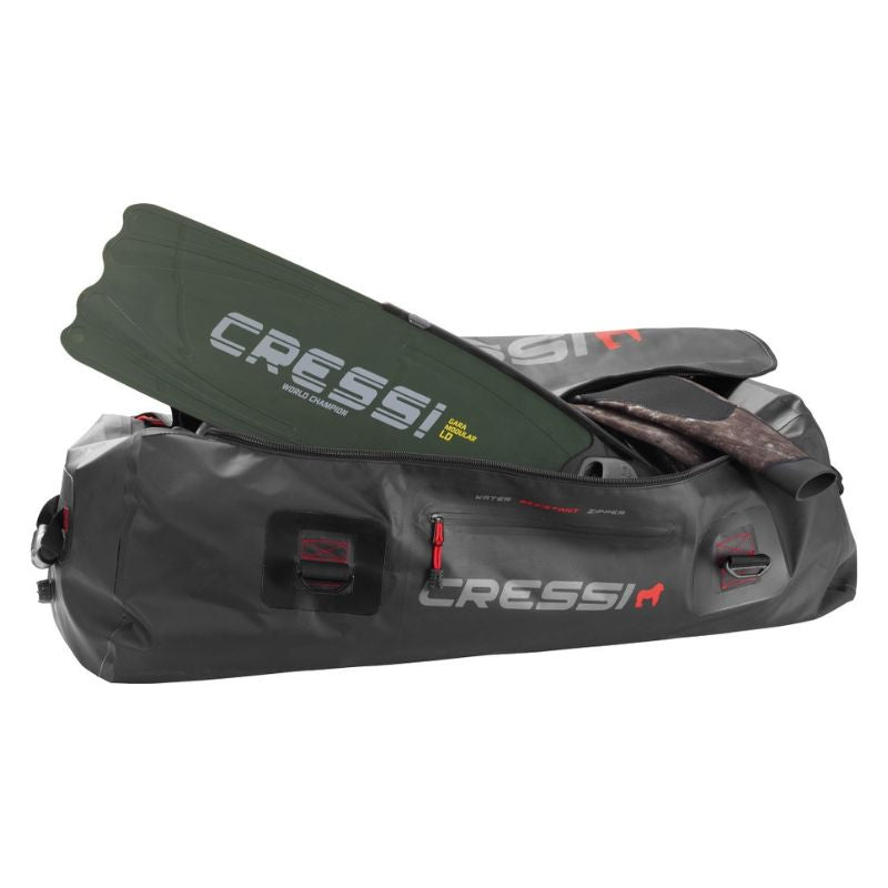 Dive Bag Cressi Gorilla Pro 135L with freedive gear