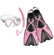 Mares Pirate Mask, Snorkel, Fin Combo in Pink