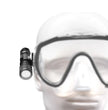 Dive torch on a mask