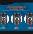 OrcaTorch 3000 Lumen Underwater Scuba Diving Torch battery life indicators