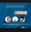 OrcaTorch 3000 Lumen Underwater Scuba Diving Torch Battery