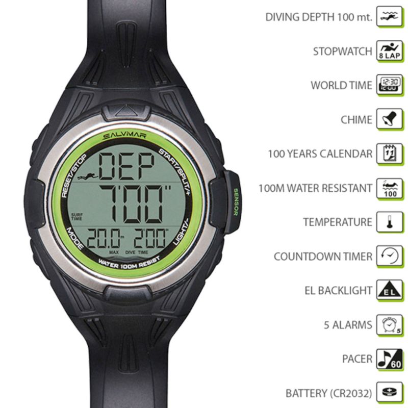 Salvimar One Plus Freedive Watch – Dive Gear Online