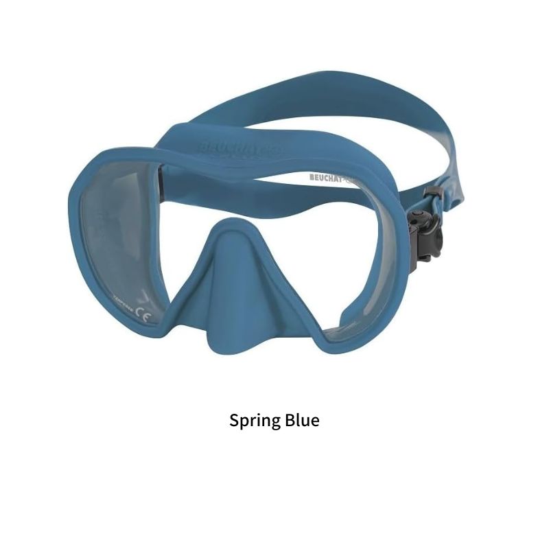 Beuchat Maxlux Scuba and Freediving Masks in SPring blue