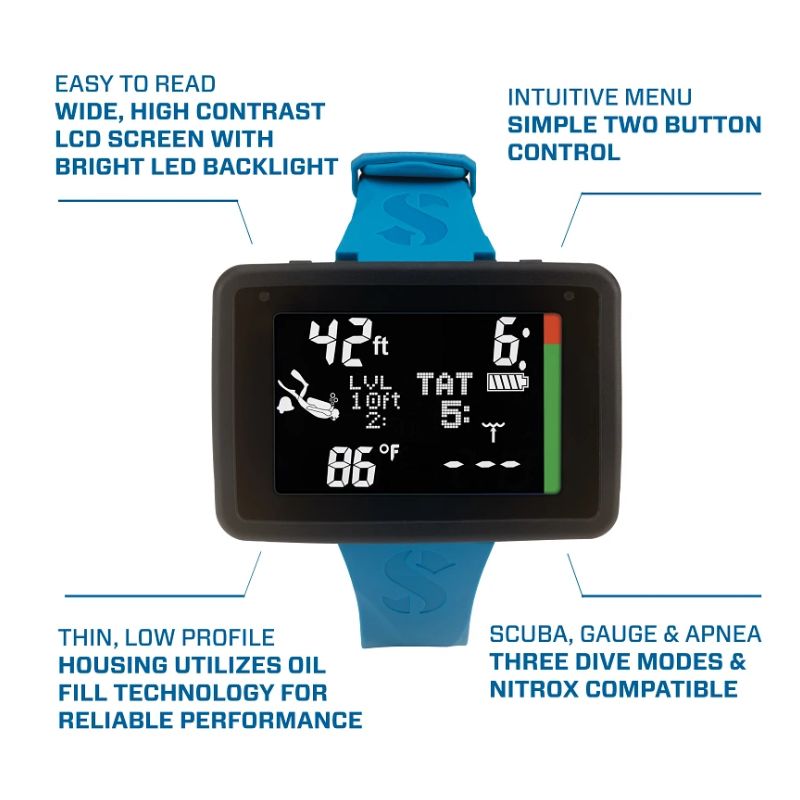 Scubapro Luna 2.0 AI Dive Computer features