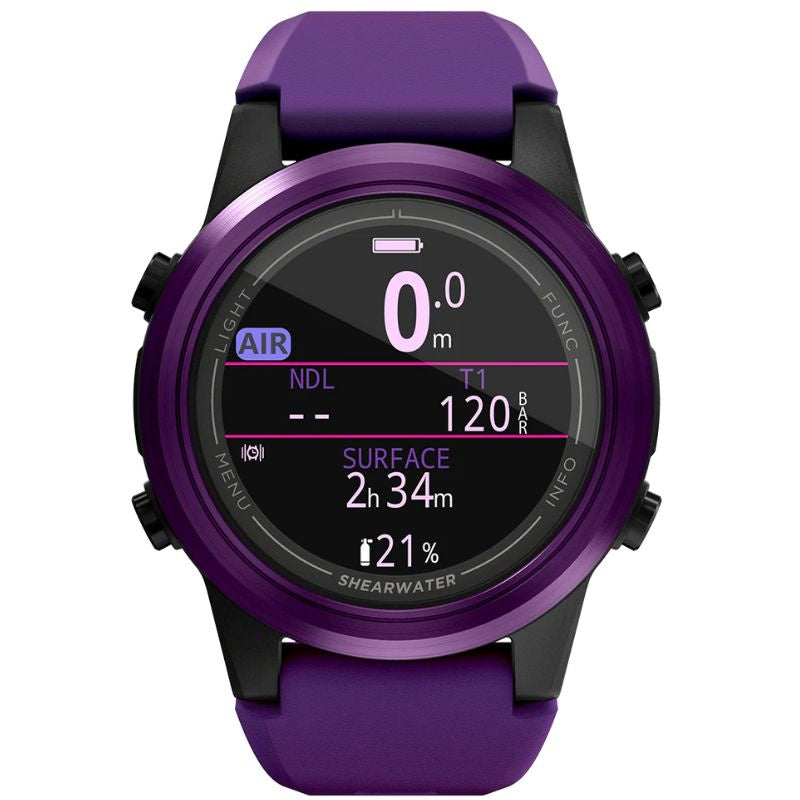 Shearwater Tern TX Freedive and Scuba diving computer in limited edition purple colour