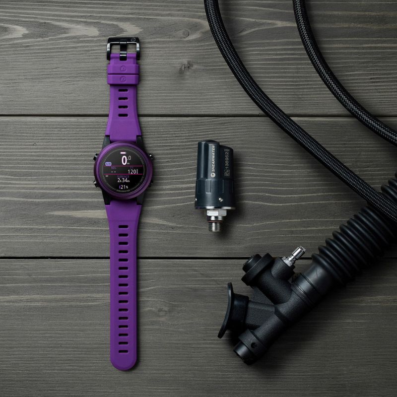 Shearwater Tern TX Freedive and Scuba diving computer in limited edition purple colour