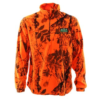 Micro LS Zip Shirt Blaze Camo Orange