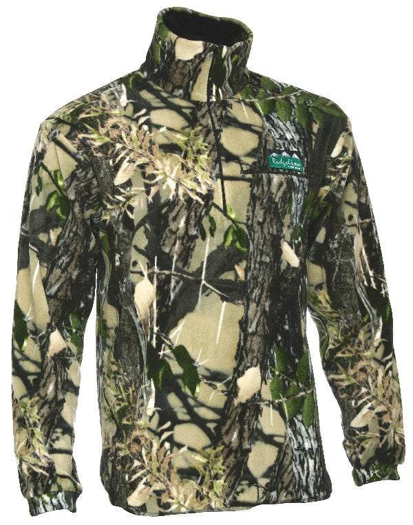 Micro LS Zip Shirt Buffalo Camo