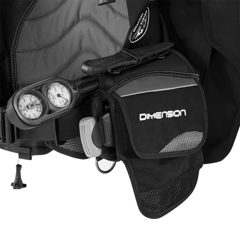 Aqualung Dimension BCD side view with pocket