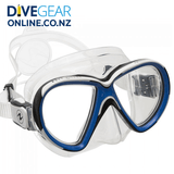 Aqualung Reveal X2 Scuba Diving Mask in Blue with Clear Skirt