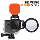 Backscatter Flip 6 Pro for GoPro with Macromate 15+