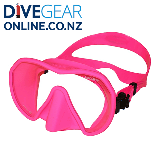 Beuchat Maxlux Scuba and Freediving Masks in fluro pink
