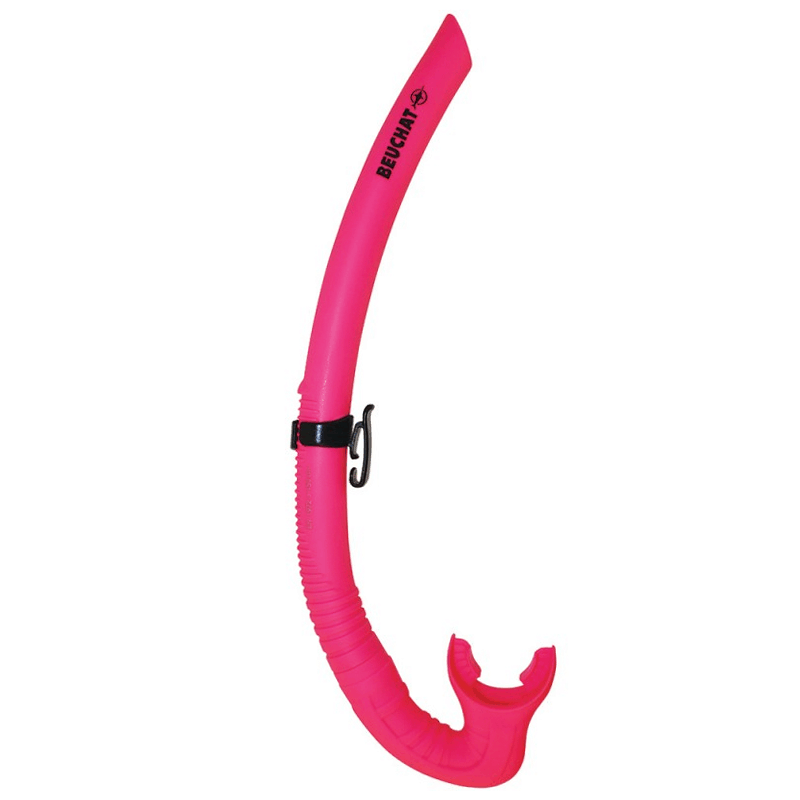 Beuchat Spy Freedive snorkel Fluro Pink