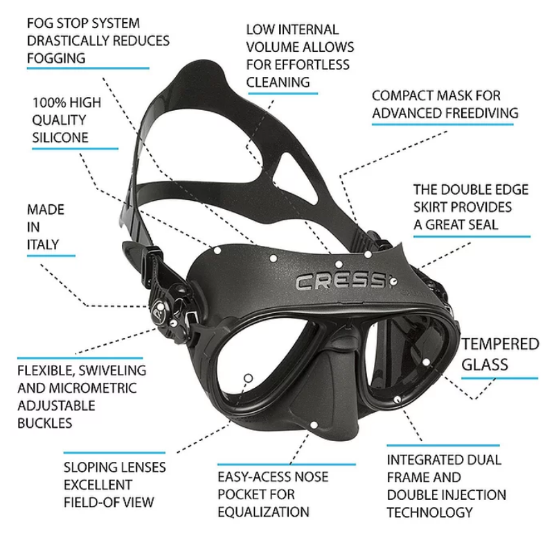 Features of the cressi calibro mask