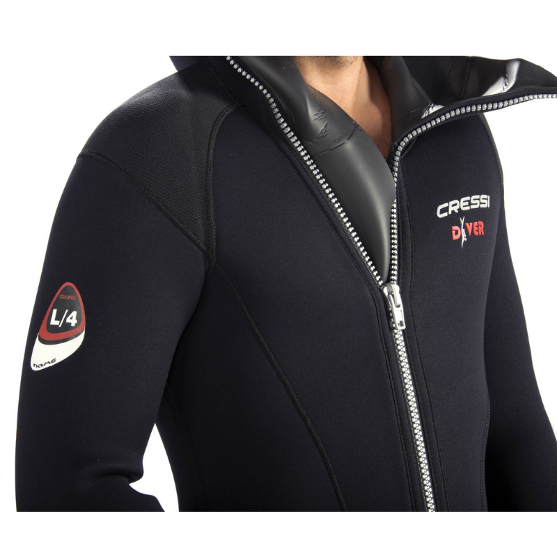 Cressi diver wetsuit zip