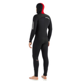 Cressi diver wetsuit from the back