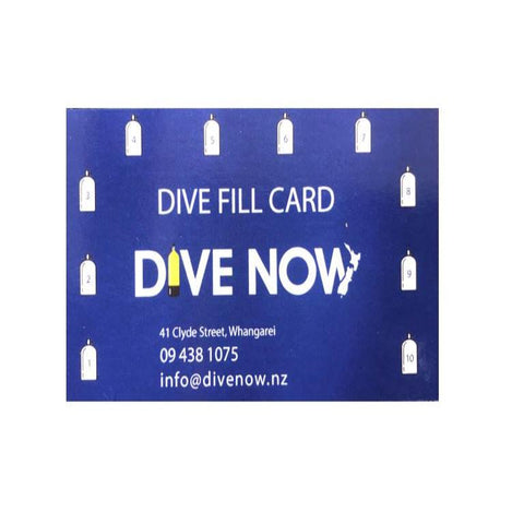 Save money at Dive NOW with the scuba air fill concession card