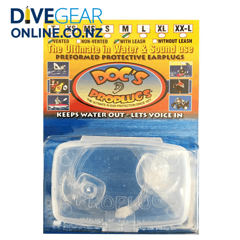 Doc's Pro Plugs - Vented Plugs with Leash