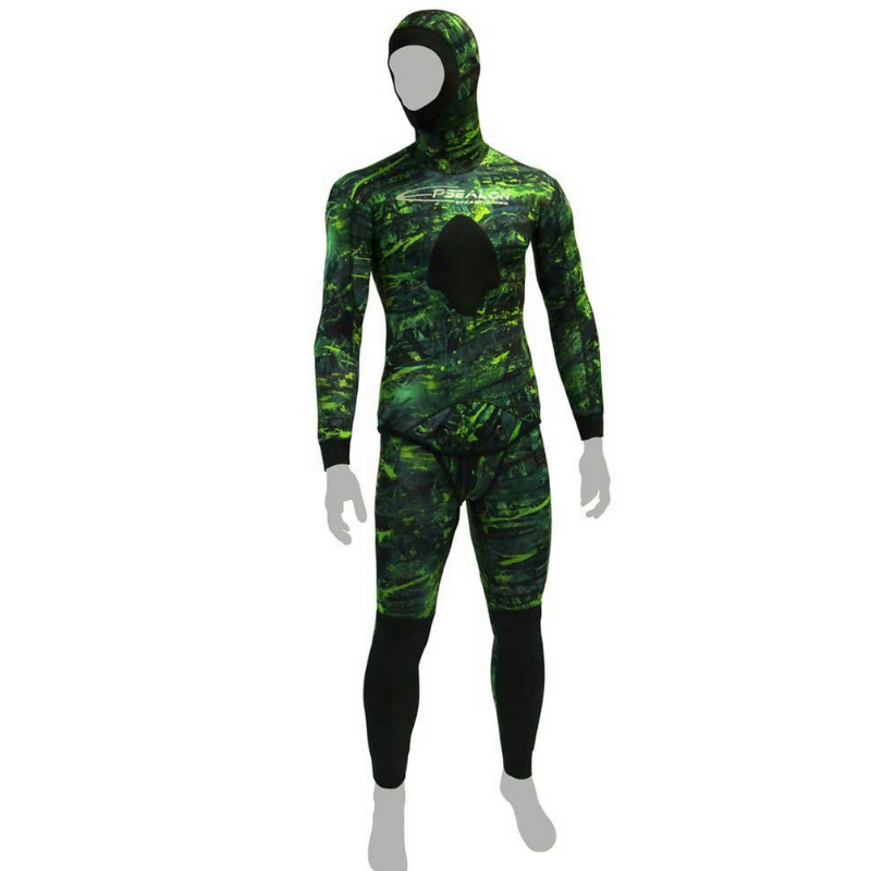 Epsealon Green Fusion 5mm Open Cell Neoprene wetsuit