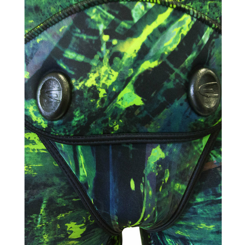 Epsealon Green Fusion 5mm Open Cell Neoprene wetsuit fastners