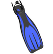 Immersed EDF Scuba Fins Blue