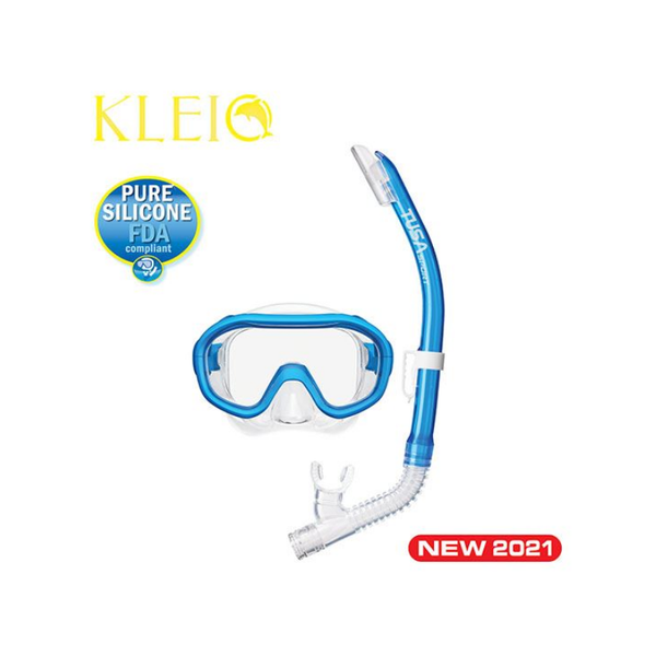 Tusa Youth Mask and Snorkel Set Blue