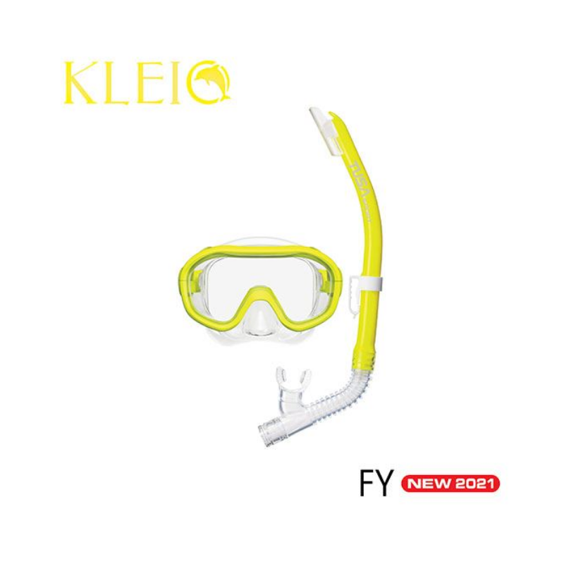 Tusa Youth Mask and Snorkel Set  Yellow