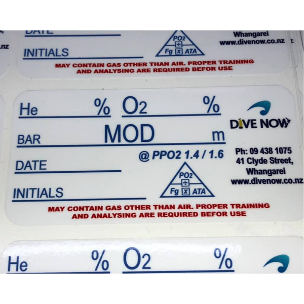 Gas Analysis MOD Decal Reusable