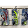 MS42 Youth Mask in Red, Yellow and Blue all with Clear Silicone Skirting