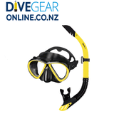 Mares Bonito Mask and Snorkel Set in Black Yellow