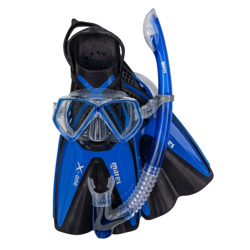 Mares Pirate Mask, Snorkel, Fin Combo in Blue