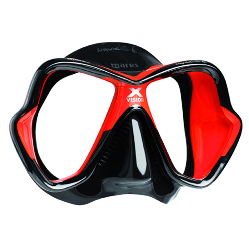 Mares X Vision Scuba Diving Mask Black/Red
