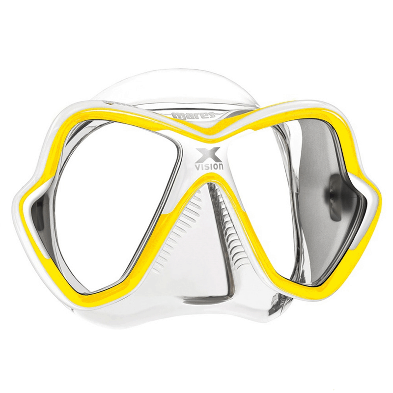 Mares X Vision Scuba Diving Mask Clear Yellow