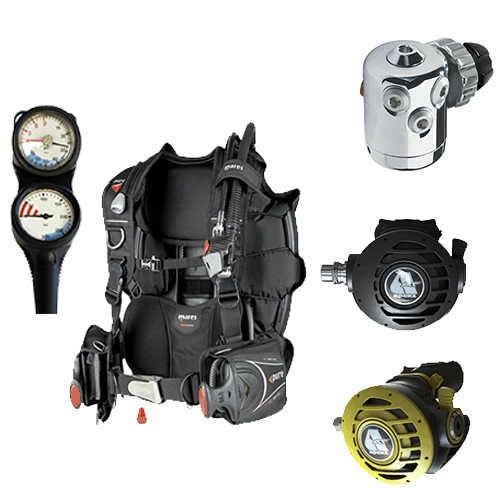 Mares Pure and Apeks AT20/20 Regulator Scuba Diving Package