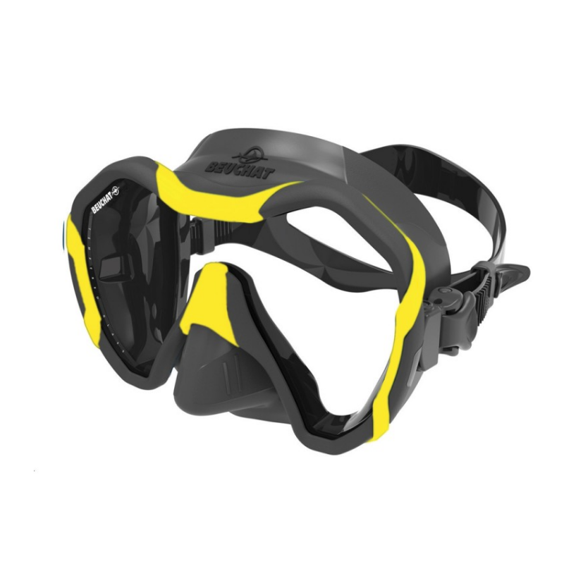 Beuchat Maxlux Evo mask in yellow black
