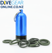 Scuba O Rings and Pick Tool in a Fun Mini Dive Tank Keyring
