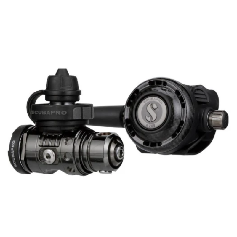 Mk19 Evo Tech Black and G260 Carbon Scuba diving regulator