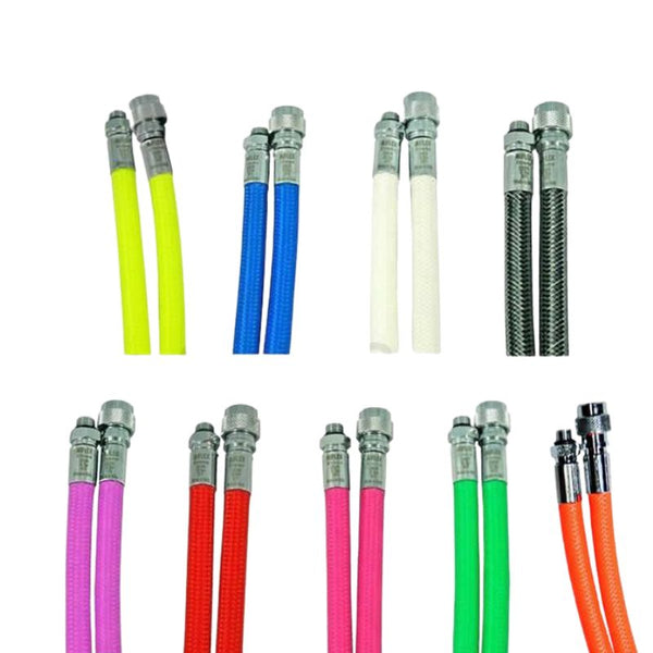 Hose 56cm / 22" Coloured Braided Miflex LPI Hose