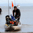 OLD Town PDL Kayak launching with scuba gear