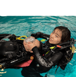 Emergency Pocket Mask being used on diver
